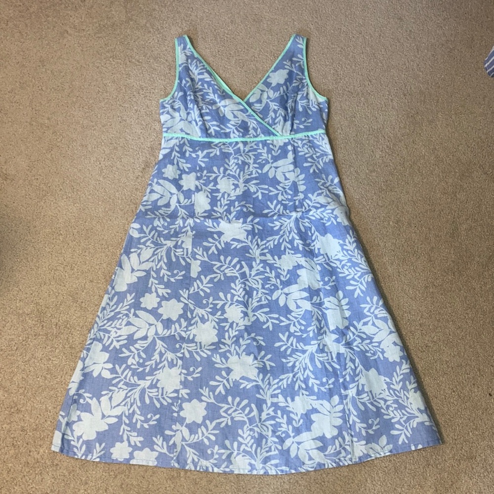 Sigrid Olsen Linen Sleeveless Dress Size 4